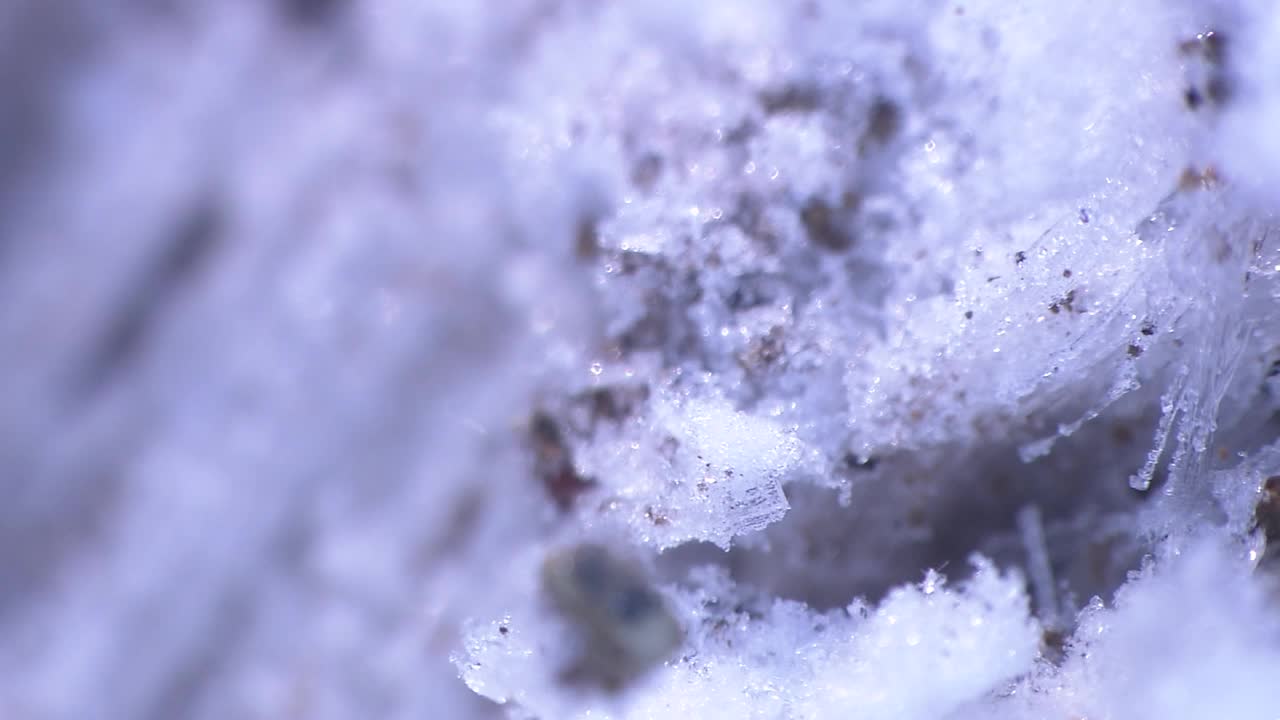 冰柱和雪，岩手县，日本视频素材