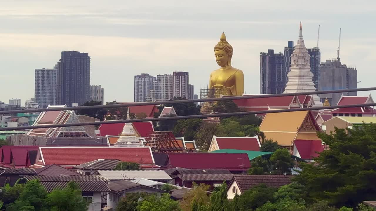 从空中列车上看金色大佛视频下载