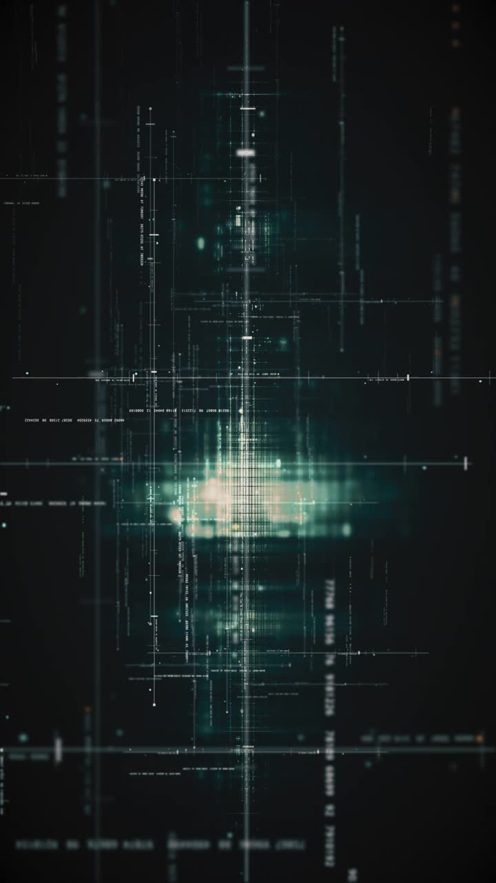 未来的数据矩阵模拟背景视频下载