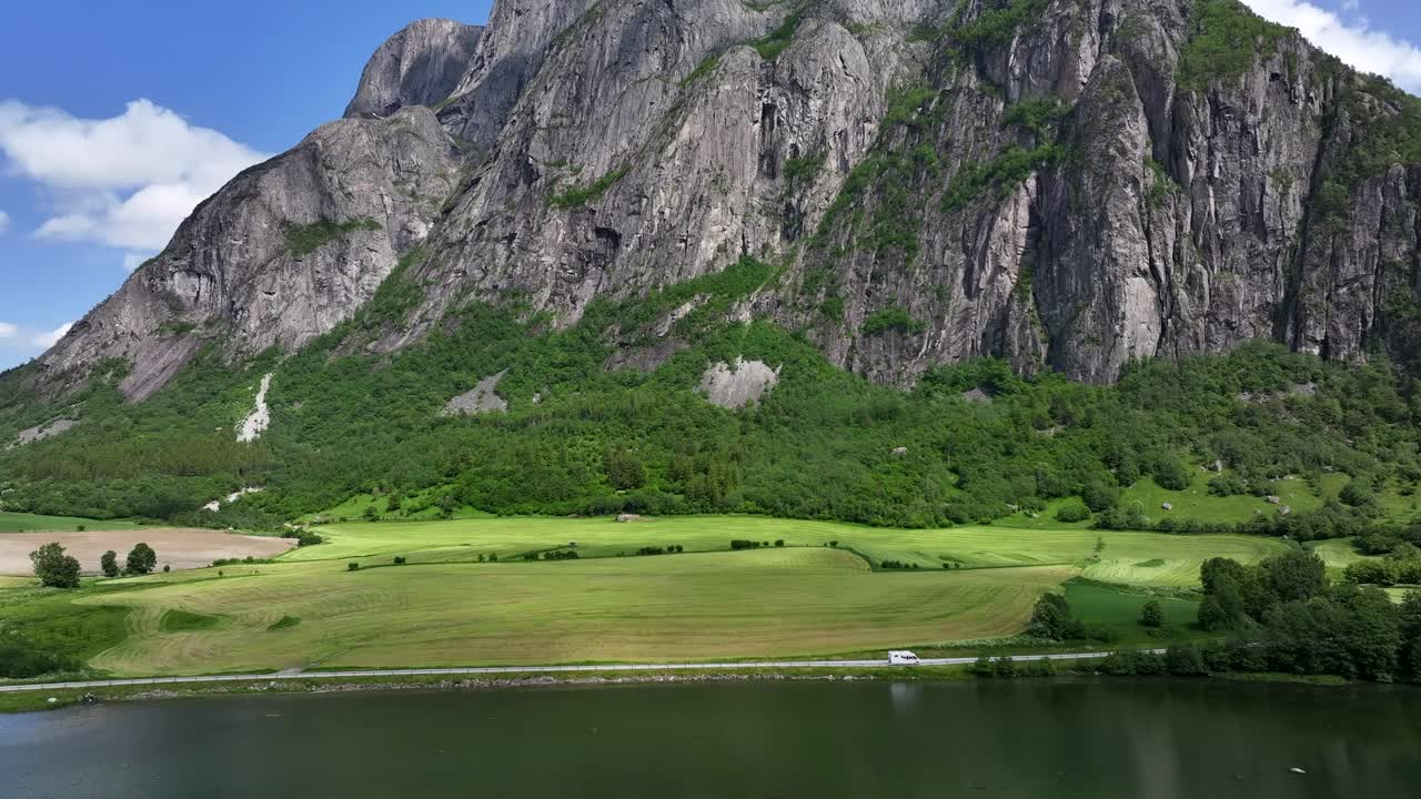 挪威令人惊叹的山地景观视频素材