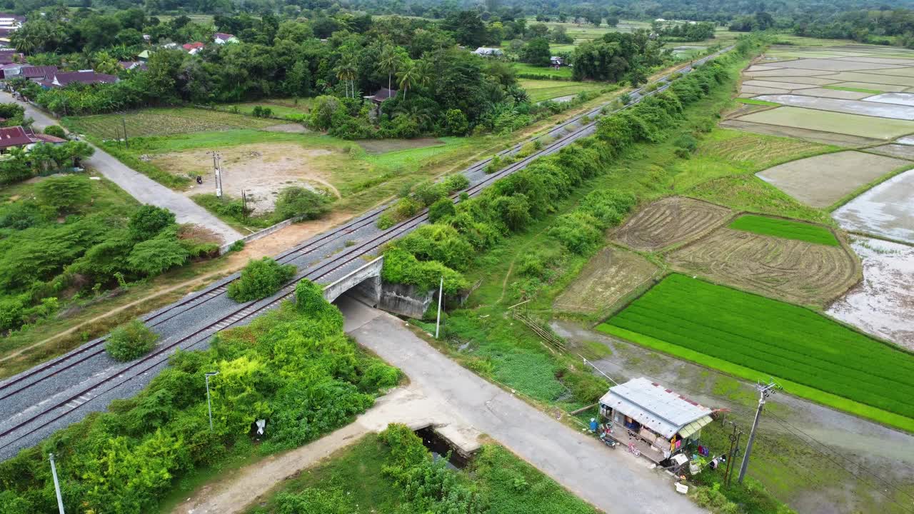 铁路架空视频素材