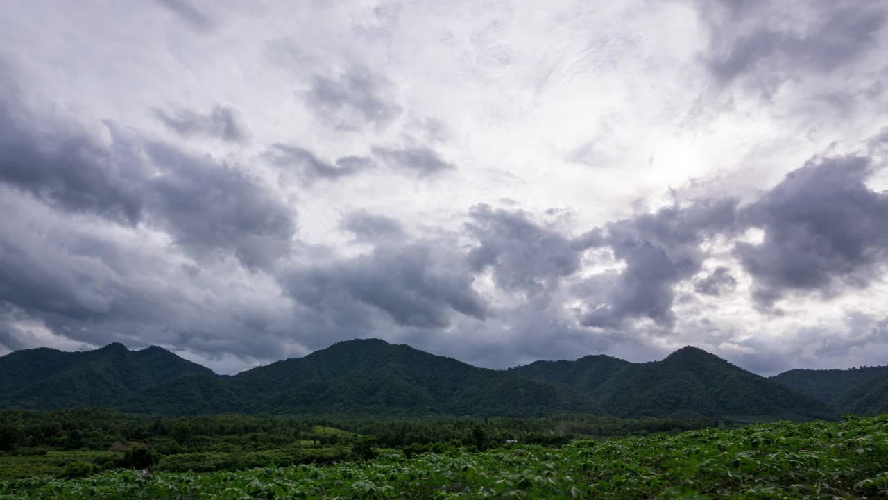 抽象的建筑运动云日落天空。夕阳西下。缓慢移动的云。B卷夕阳的天空。自然背景环境摘要自由的背景。视频下载