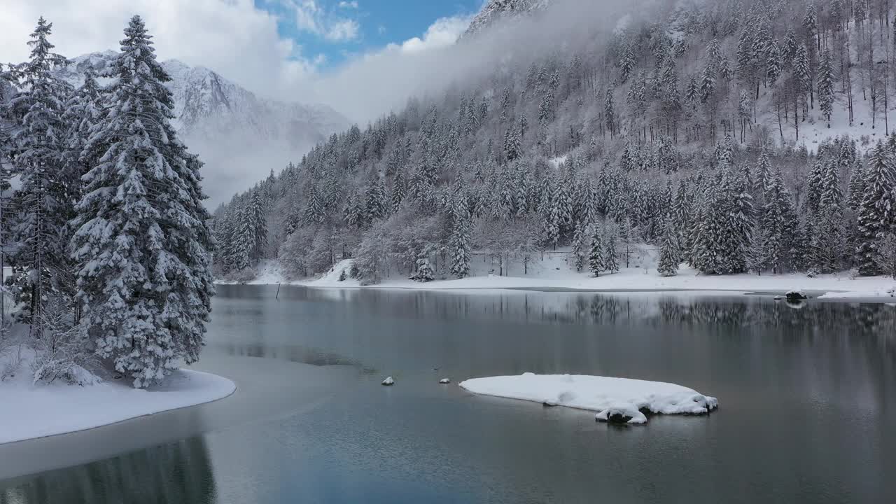 冬天的普雷迪尔湖视频素材