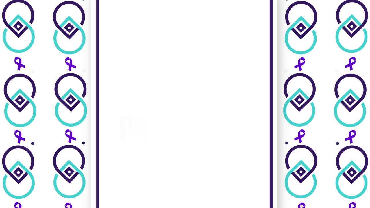 全国预防自杀月4k动画背景与丝带和字体的意识视频下载