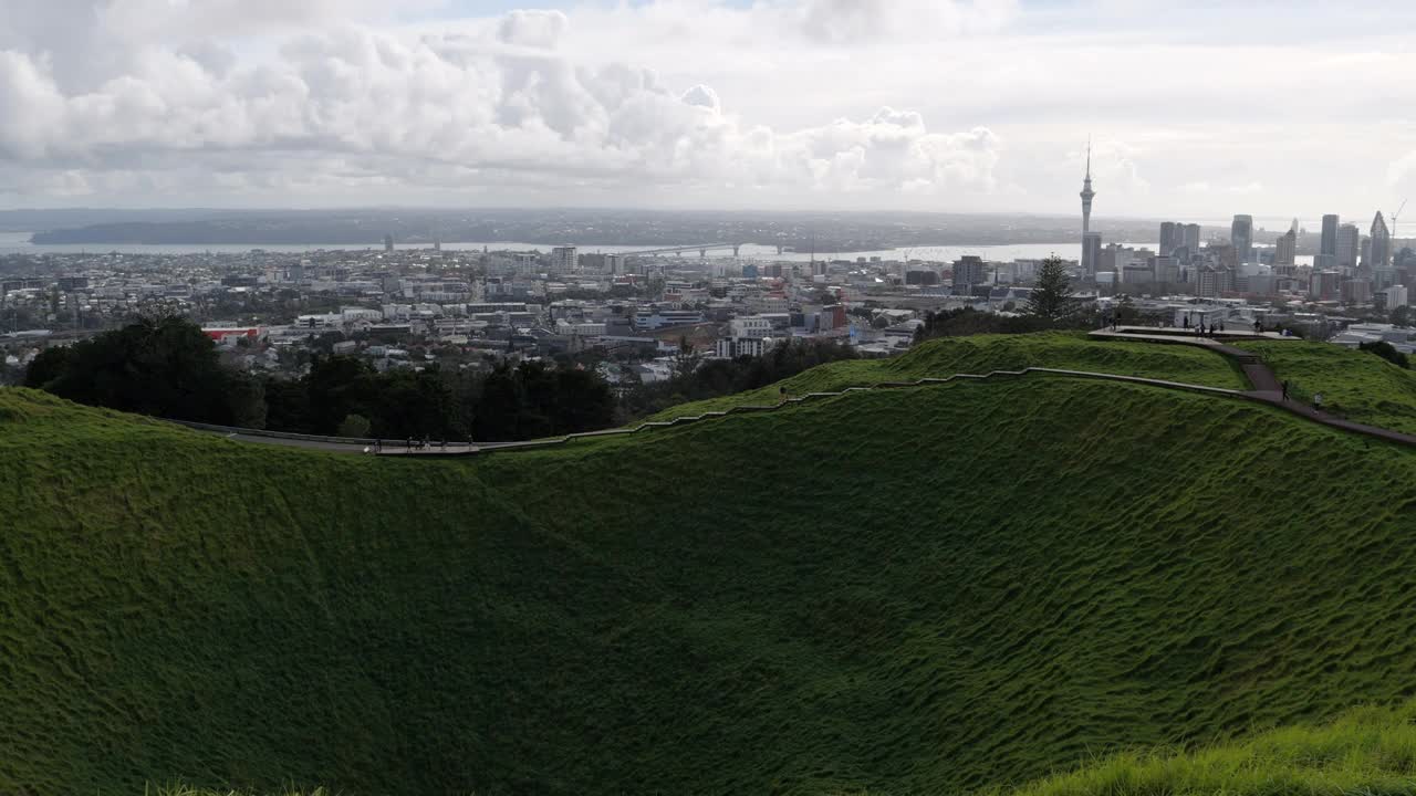 伊甸山，奥克兰中部，新西兰视频素材