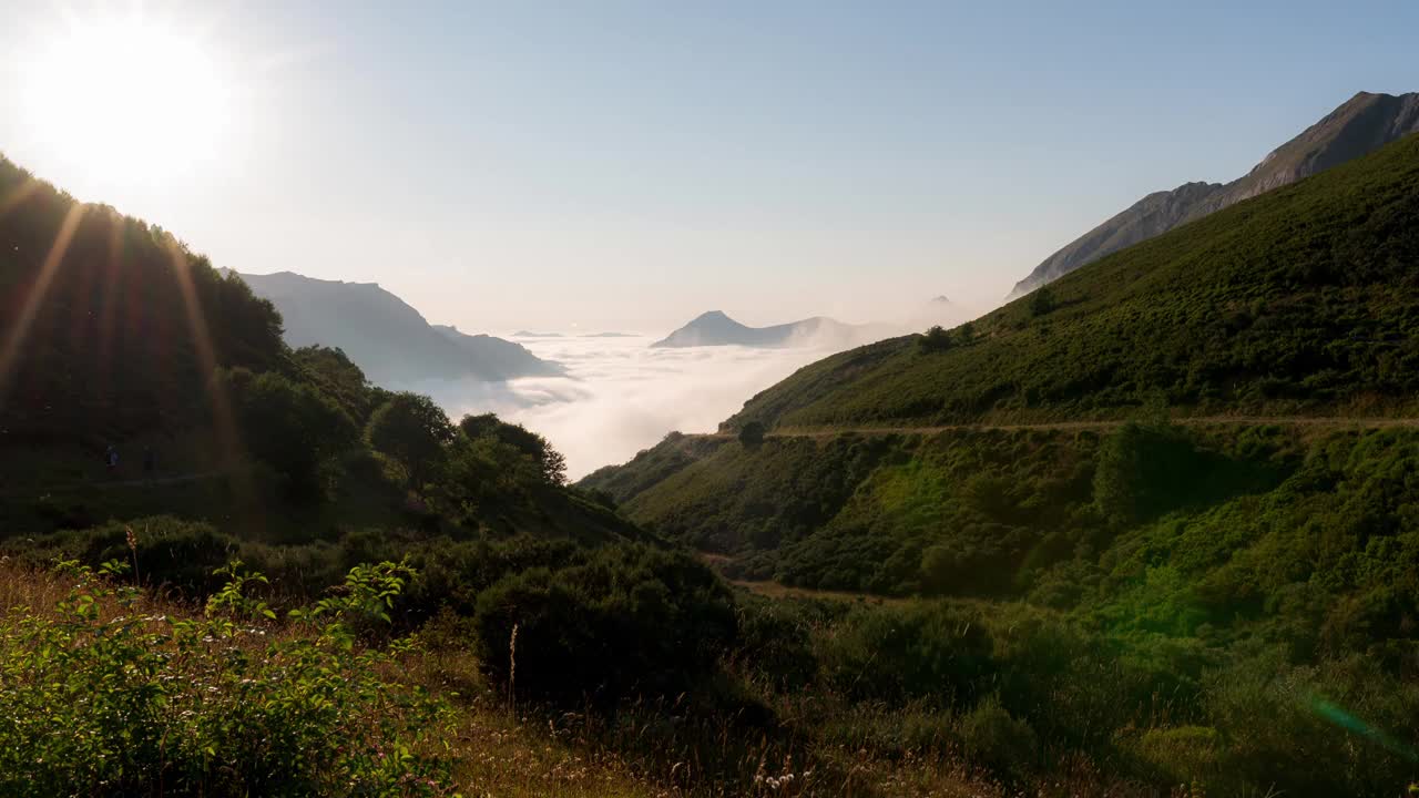 山间日落视频下载