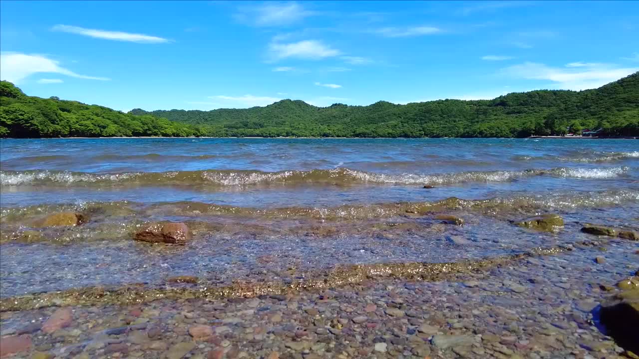 赤城山上的小沼湖视频素材