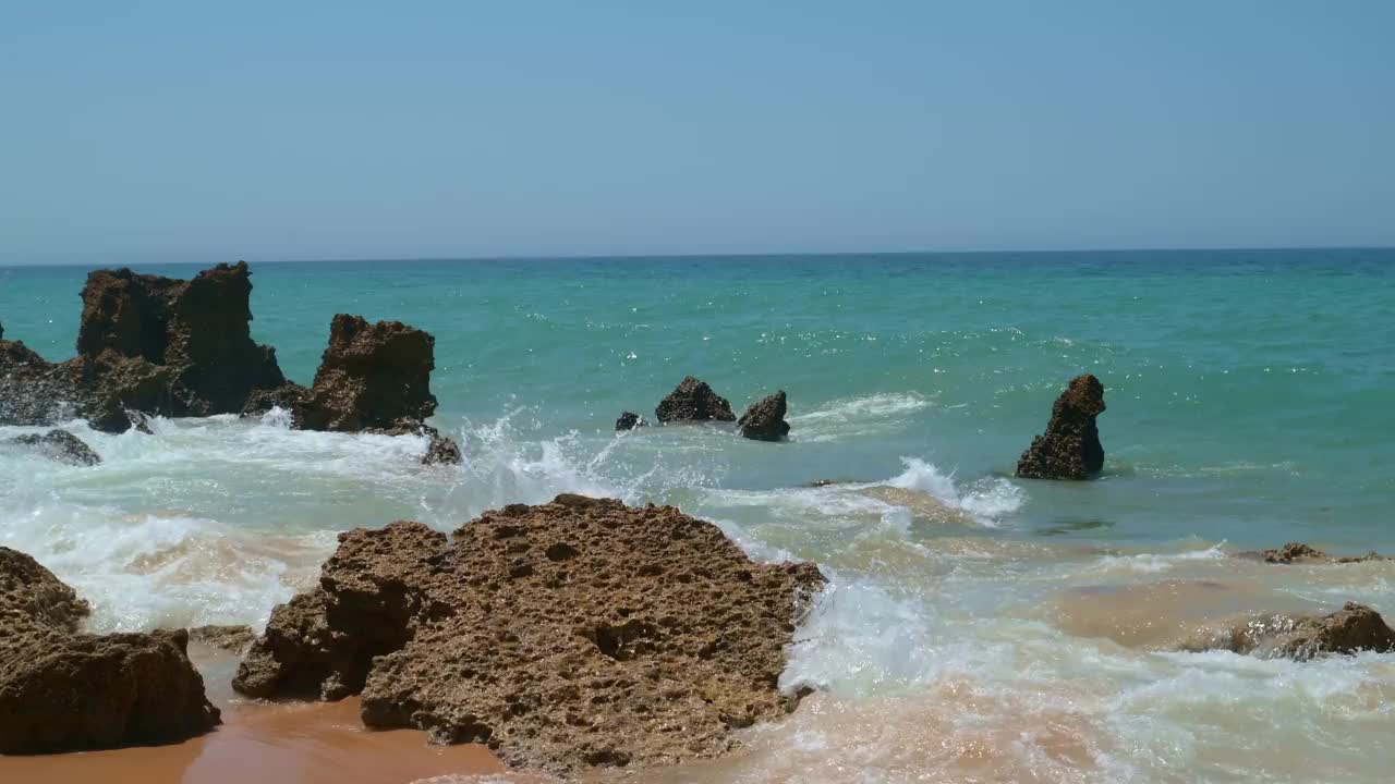 地中海的强风和巨浪视频素材