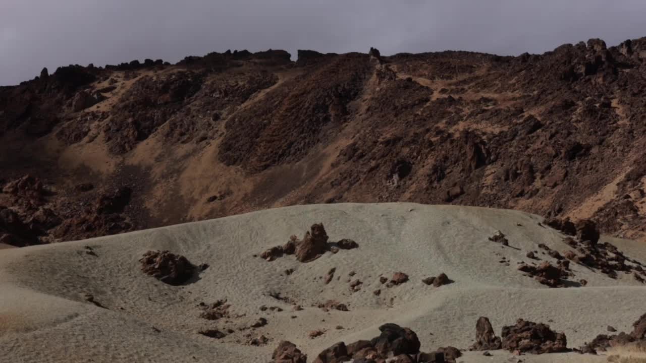 泰德火山的全景和。西班牙加那利群岛特内里费岛视频下载