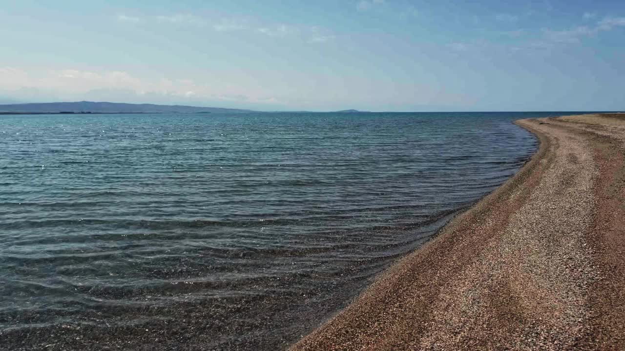 夏天的盐湖海滩视频素材