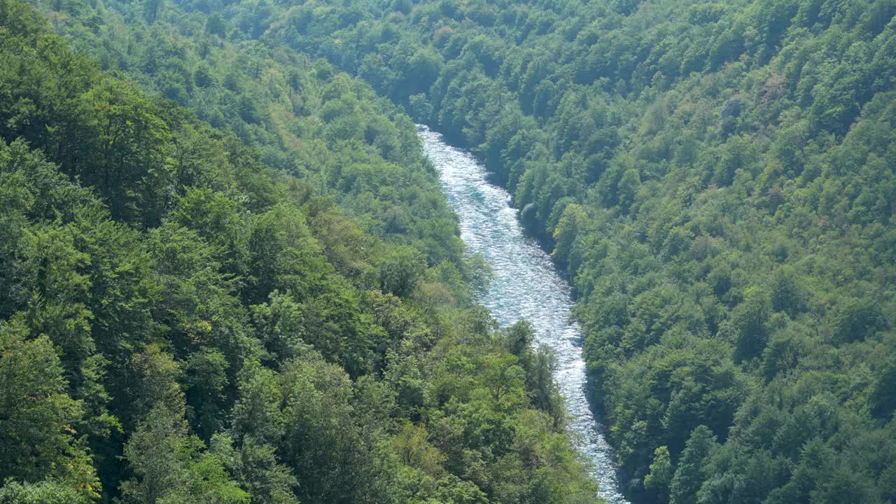 黑山的塔拉河峡谷视频下载