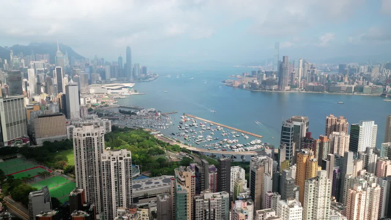 香港鸟瞰景观视频素材