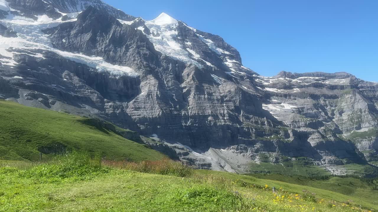 瑞士Kleine Scheidegg到Eigergletscher小径视频素材