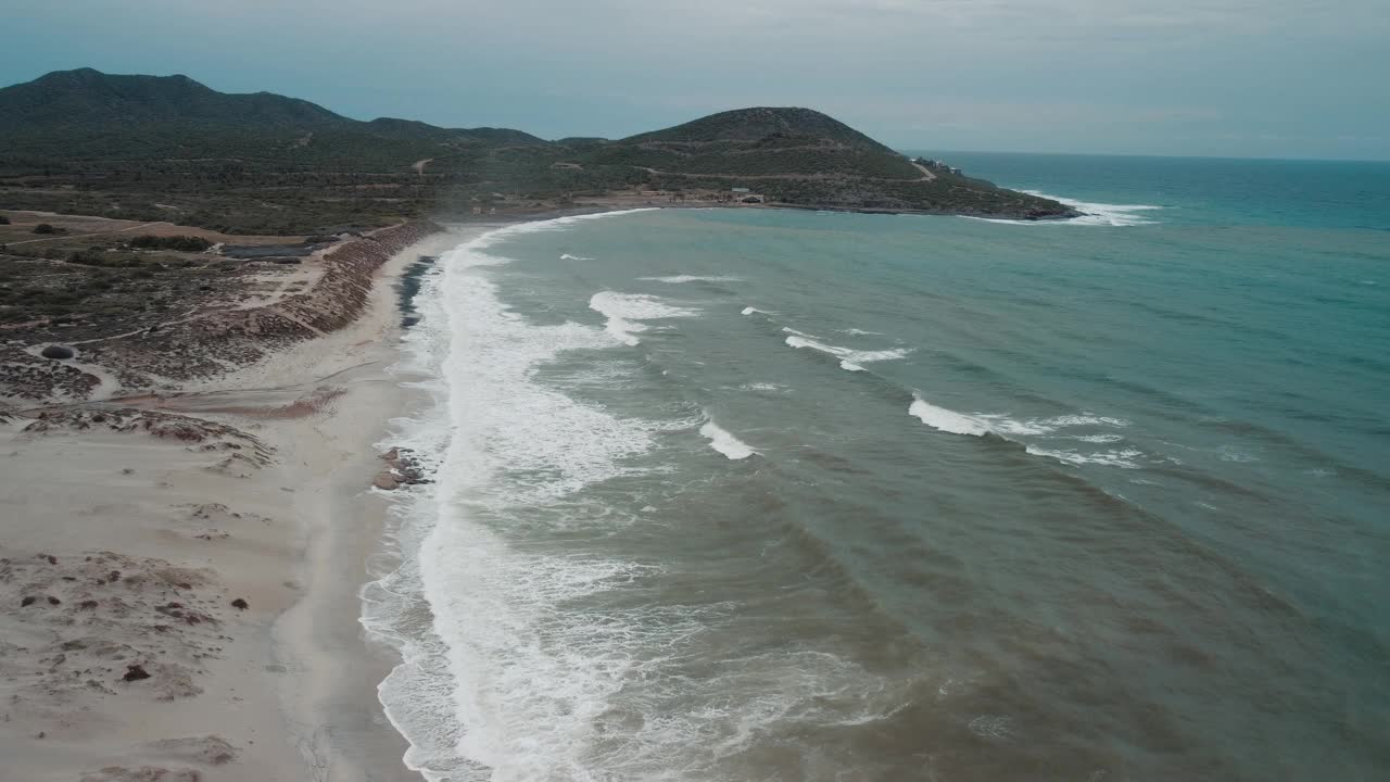 风暴期间的科尔特斯海视频素材