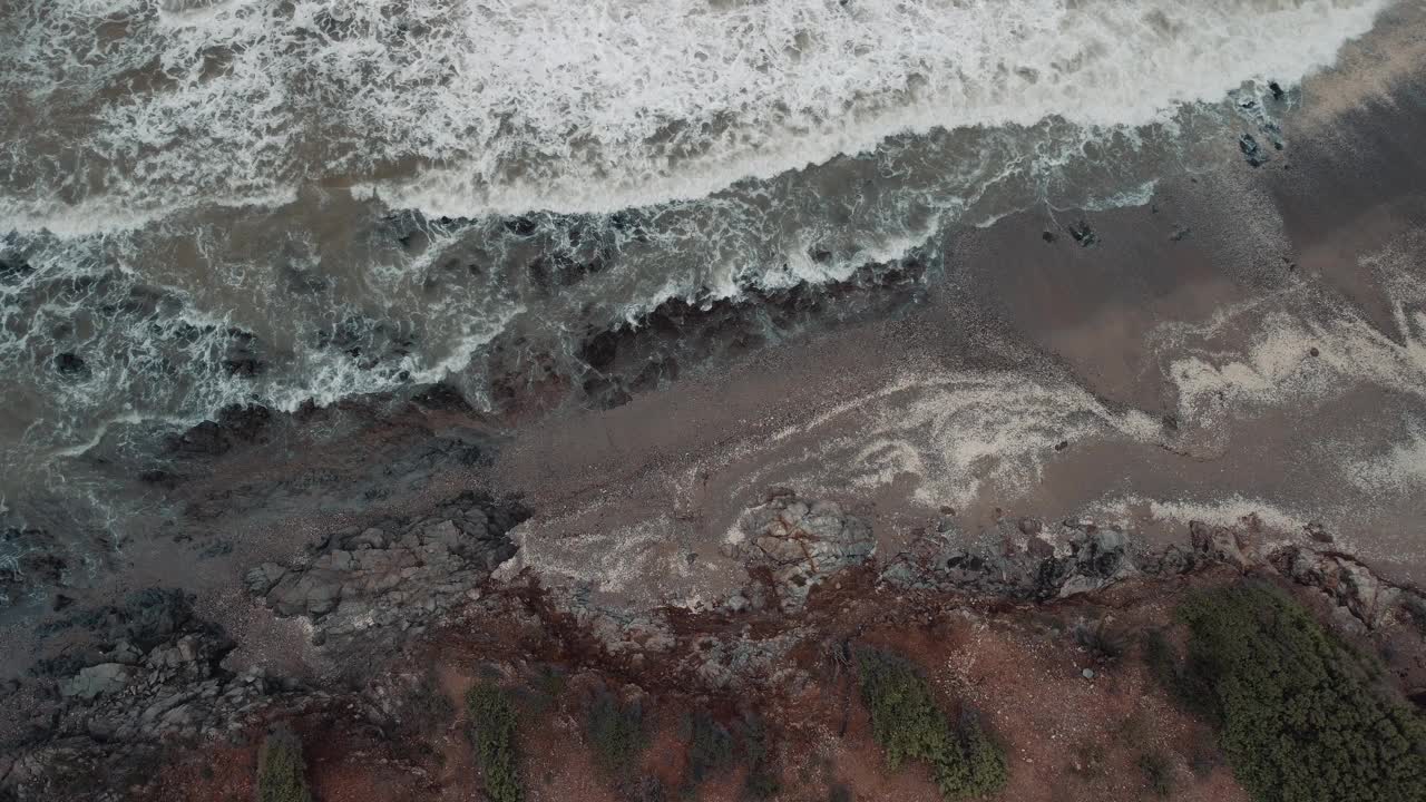 风暴期间的科尔特斯海视频素材