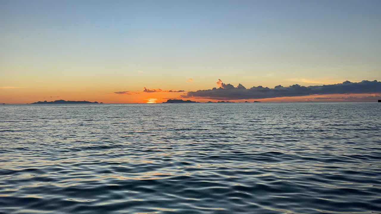 苏梅岛的海洋和太阳时间视频素材