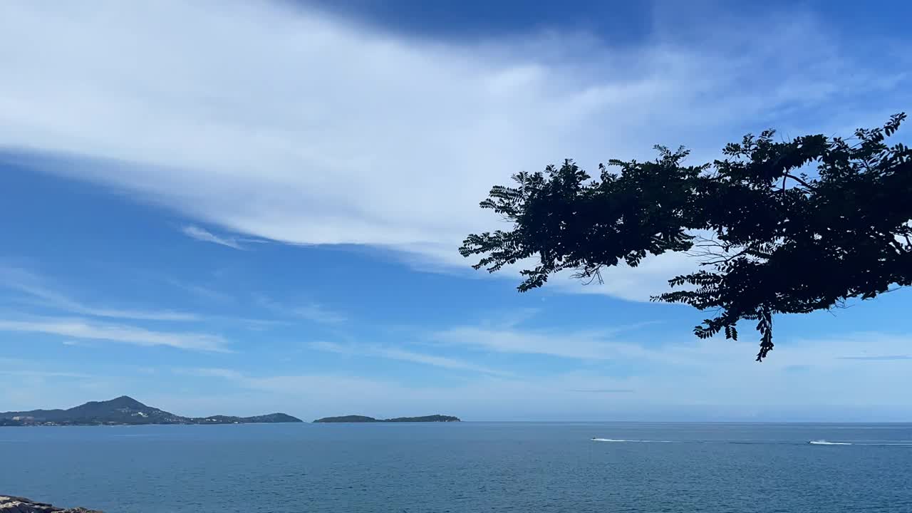 苏梅岛的海洋和太阳时间视频下载