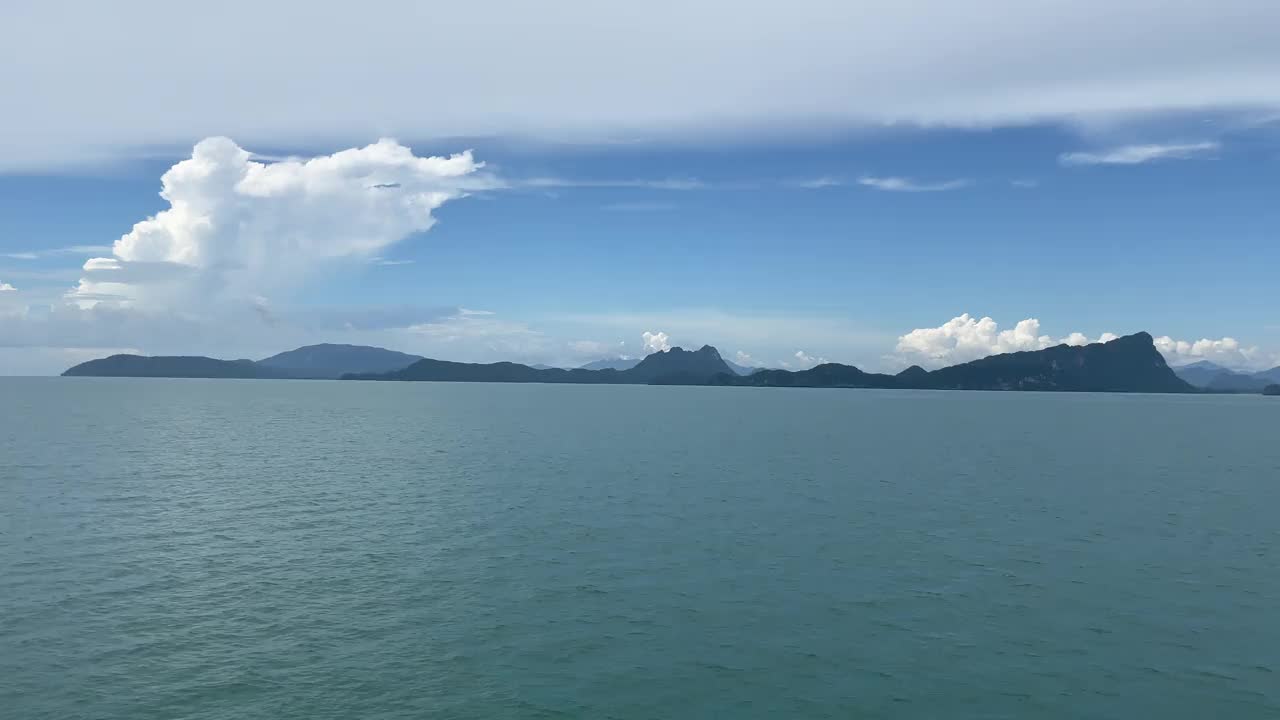 泰国苏梅岛的海沙和日落。视频下载