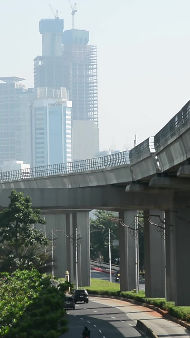 雅加达街景垂直视频视频素材