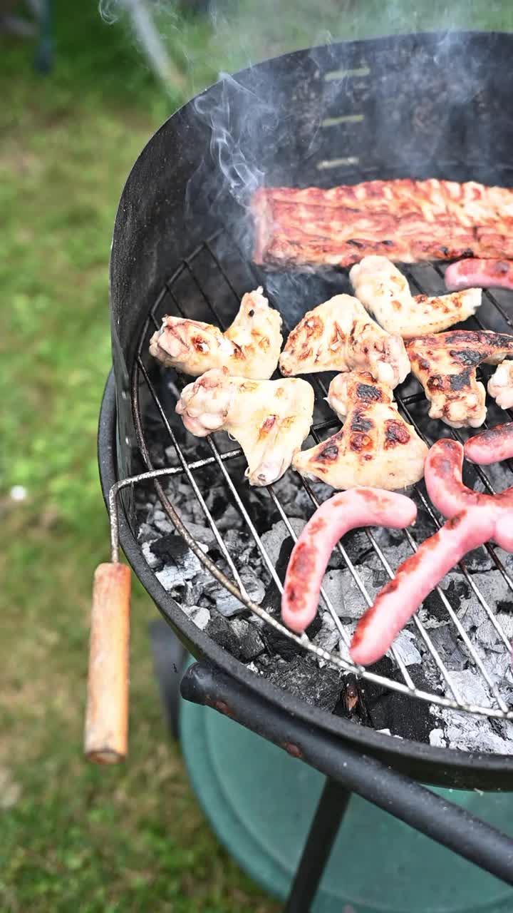 烤肉配肉视频素材