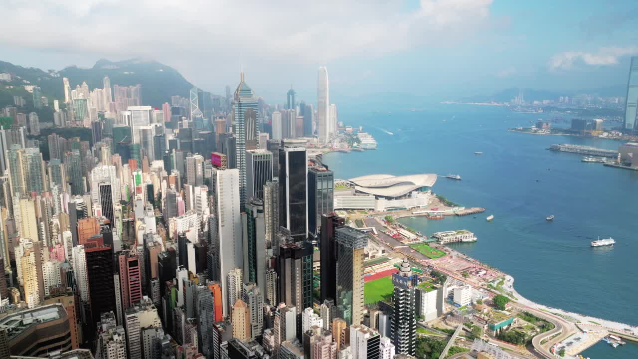 香港鸟瞰景观视频素材