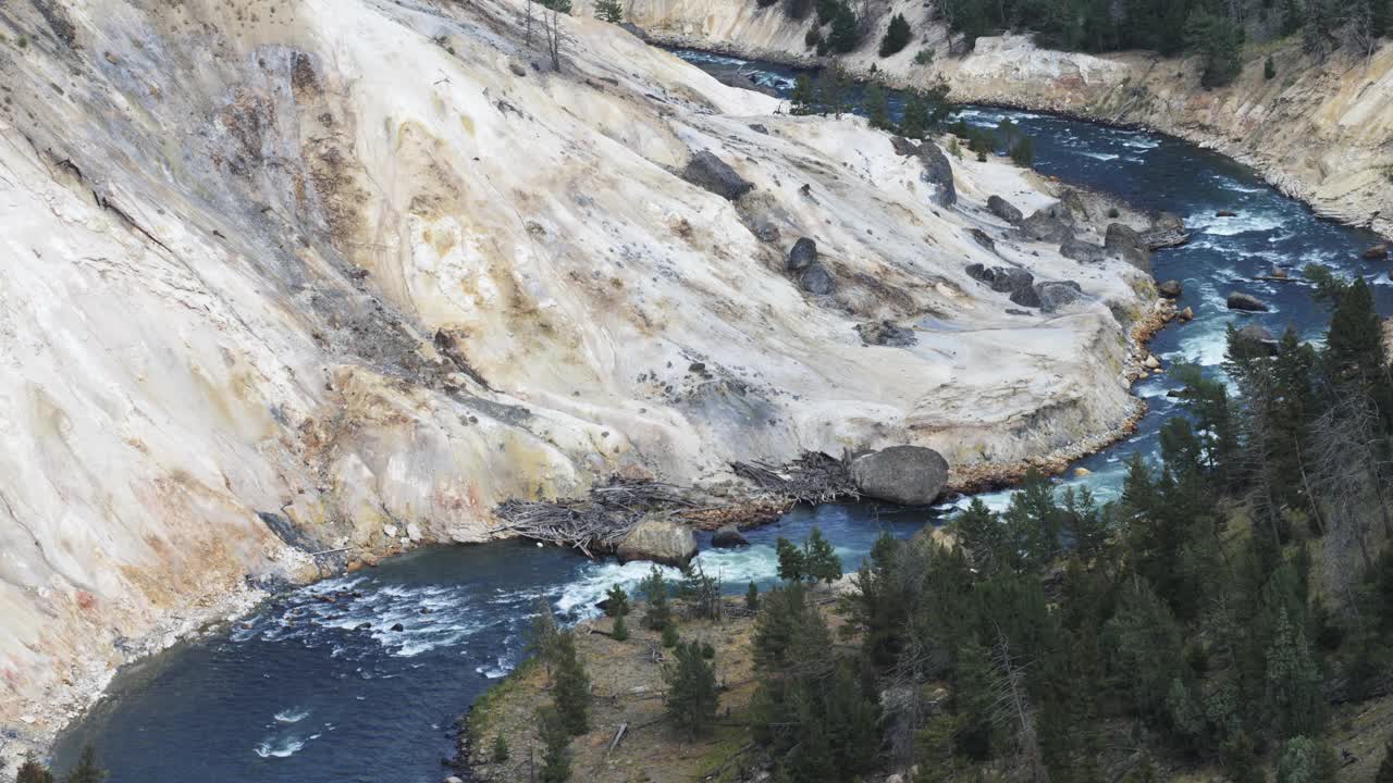 黄石河和黄石谷的特写视频下载