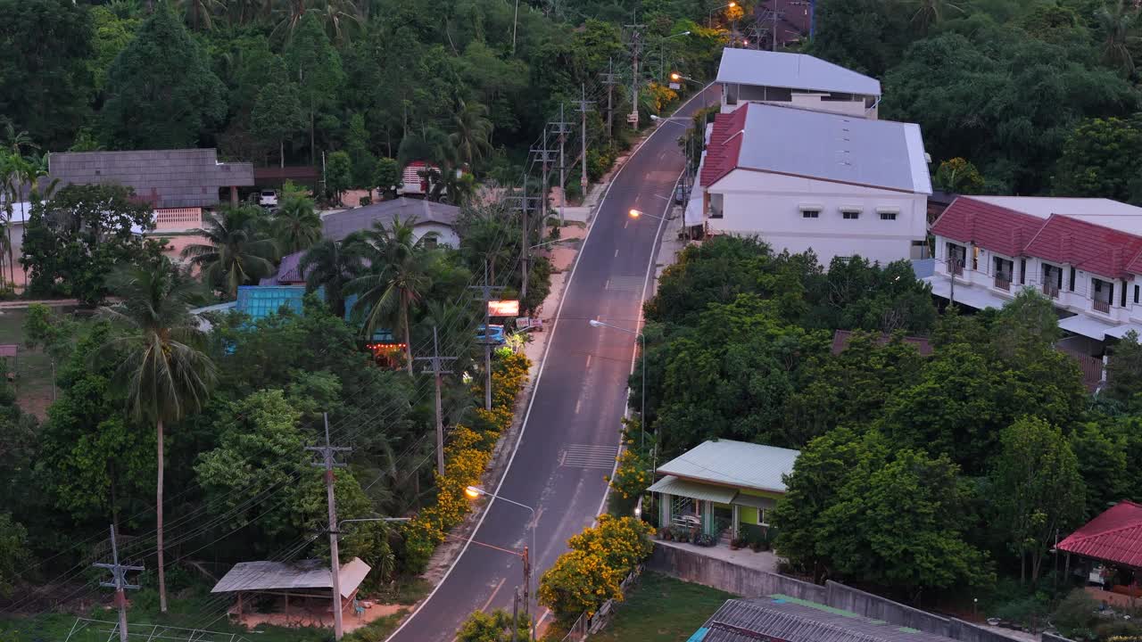 乡村道路夜景视频素材