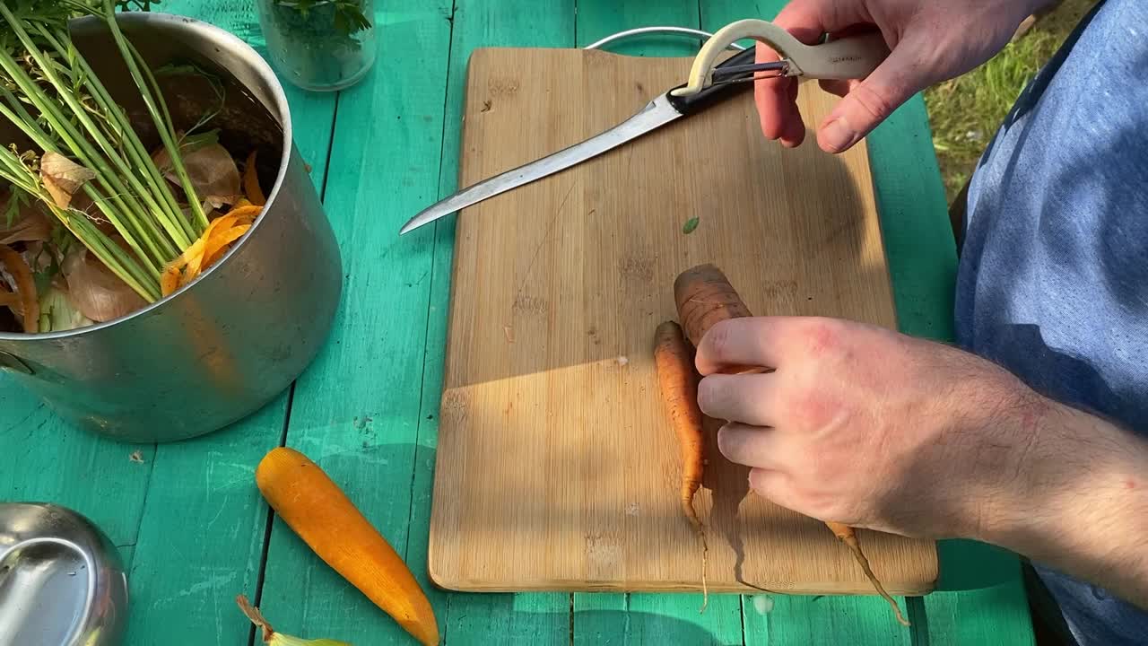 户外烹饪，BBQ概念视频素材