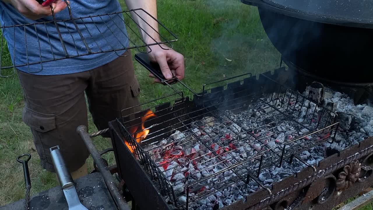 户外烹饪，BBQ概念视频下载