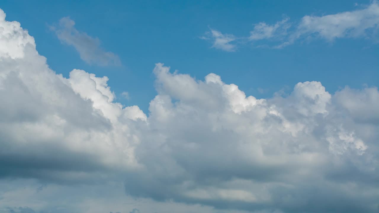 天空和云，云的运动由气流，天气和环境视频素材