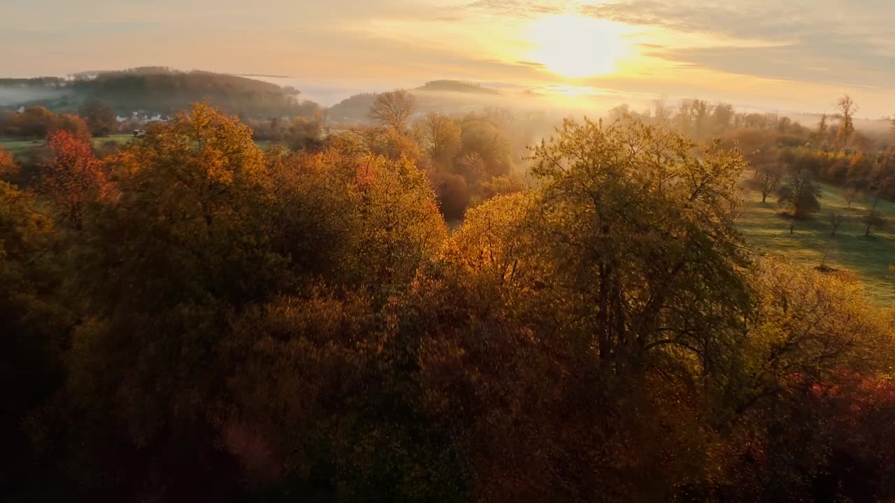 飞过田园诗般的风景，向着太阳飞去视频下载