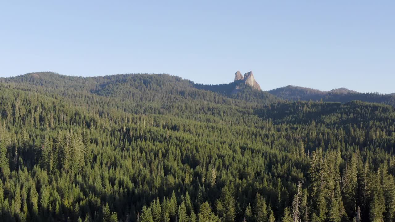 古老的火山核心被称为兔耳视频素材