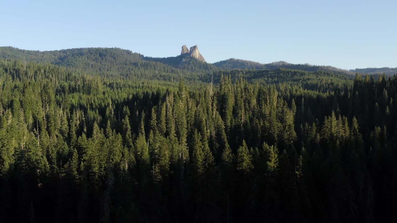 古老的火山核心被称为兔耳视频素材