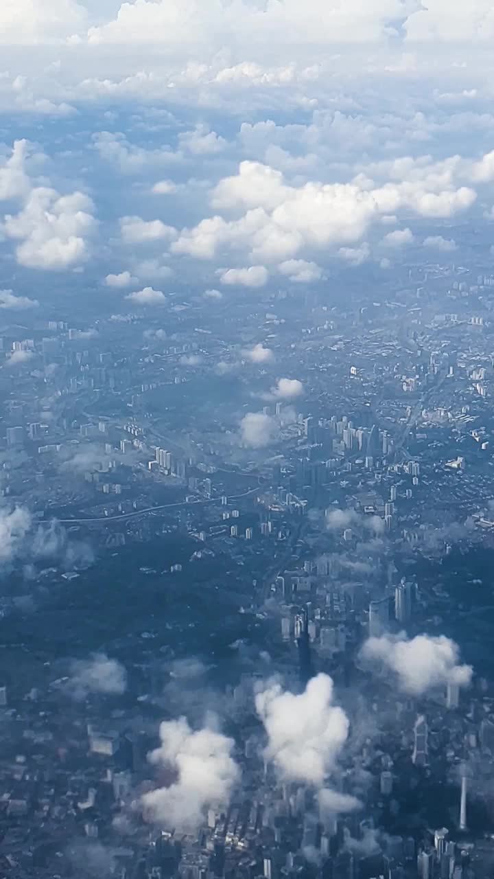 马来西亚吉隆坡的起飞时间和鸟瞰图视频素材