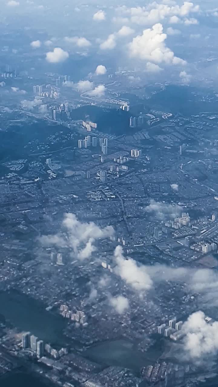 马来西亚吉隆坡的起飞时间和鸟瞰图视频素材