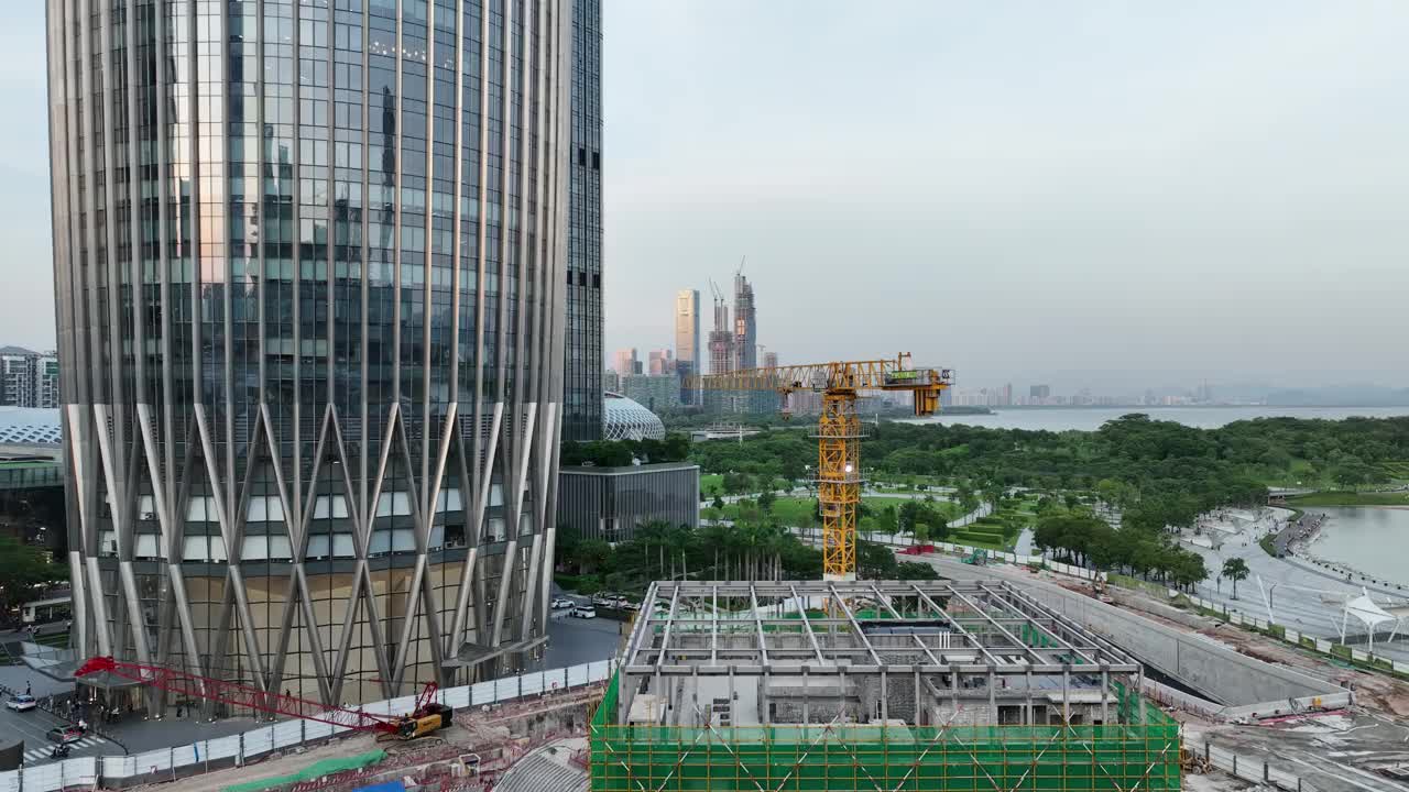 在建高层建筑视频素材