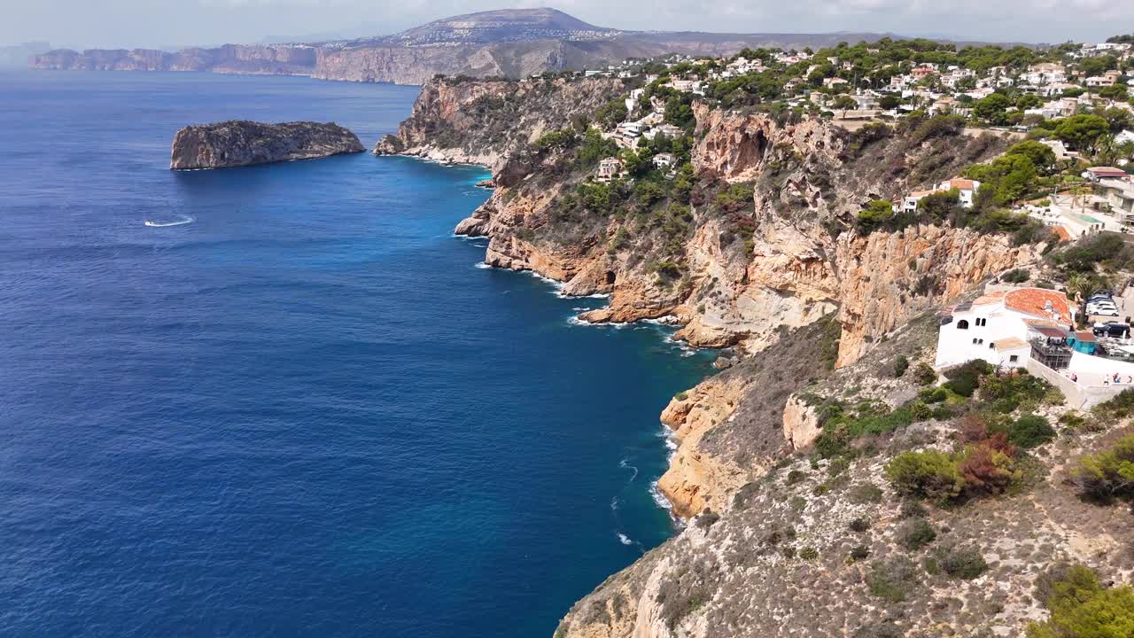 诺角观景，Xàbia，阿利坎特，西班牙。阿扎哈尔海岸。视频下载