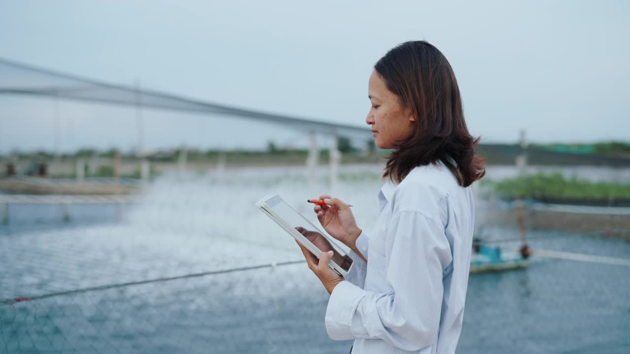 年轻的亚洲女性聪明的务农视频下载