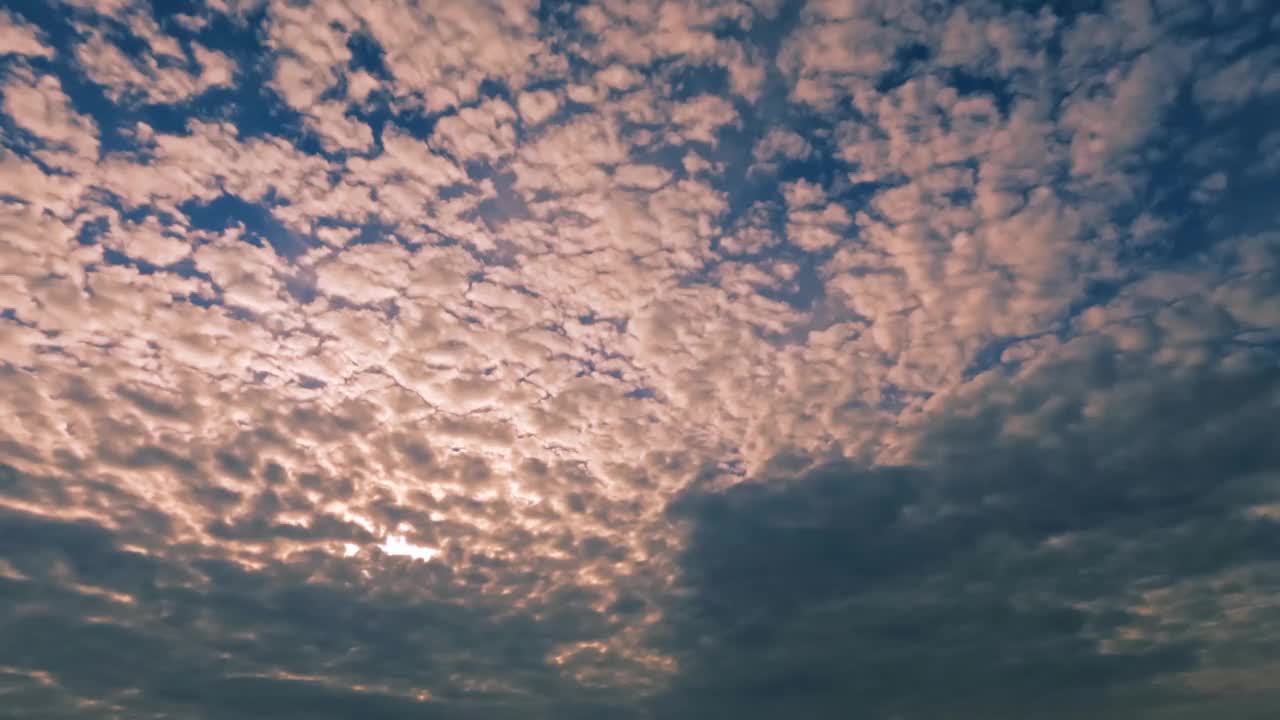 天空时间的可爱的日出云雾云天气预报视频下载