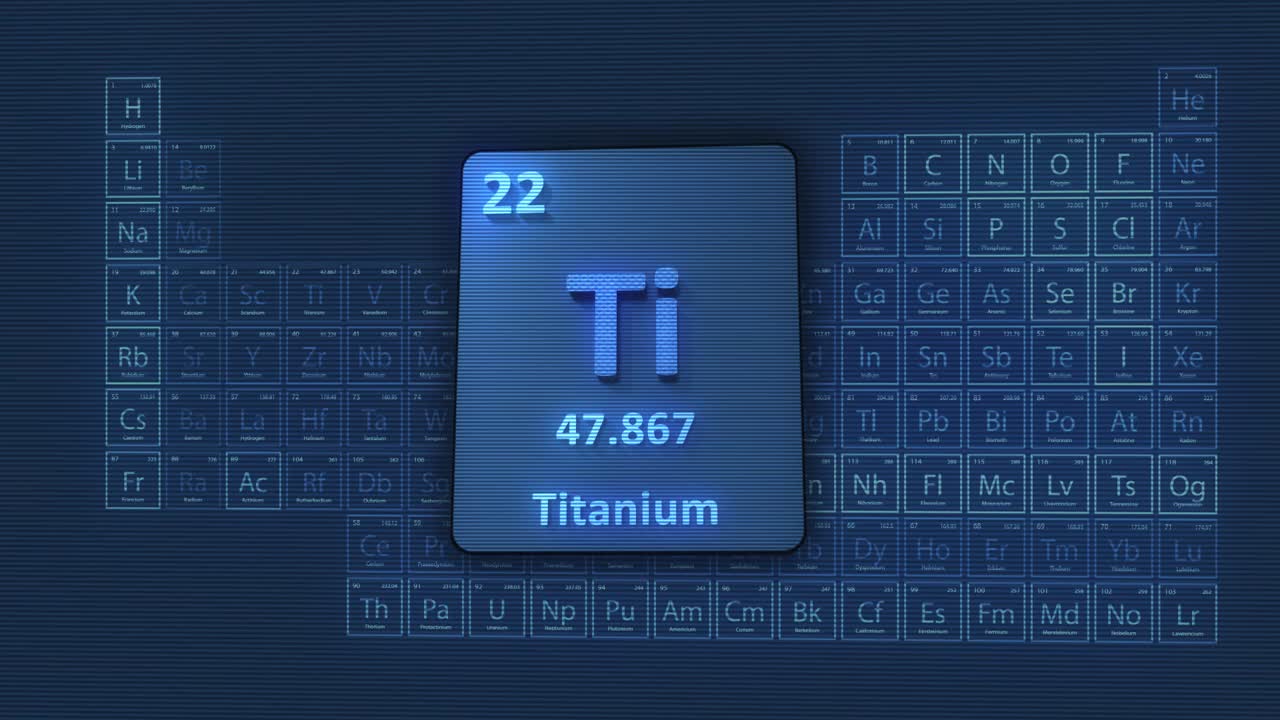 钛元素周期表3D动画视频下载
