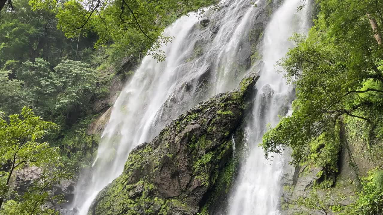 夏天的瀑布视频素材