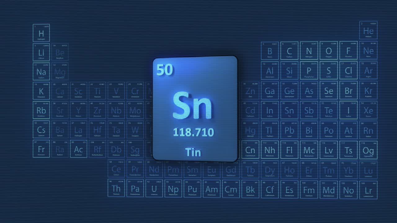 锡元素周期表3D动画视频下载
