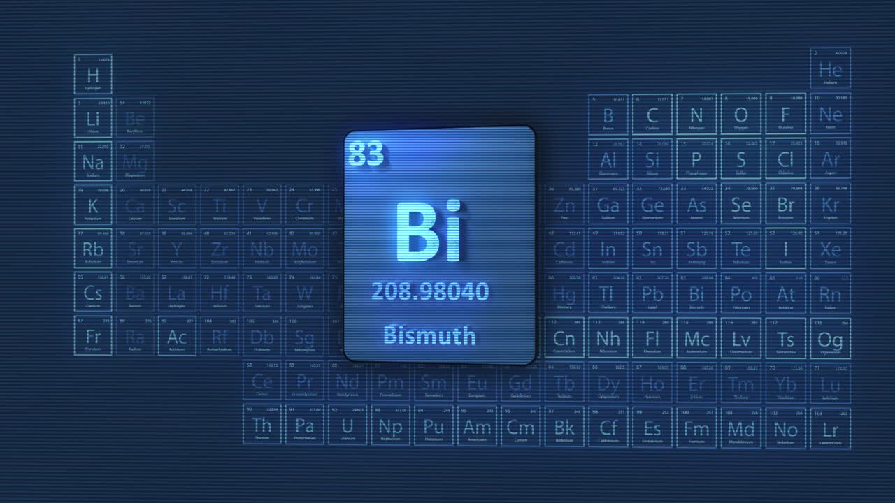 铋元素周期表3D动画视频下载