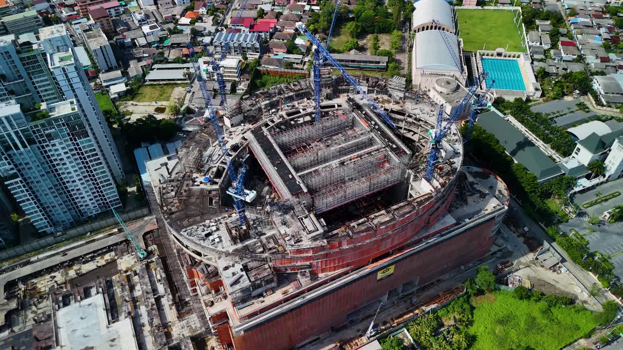 鸟瞰图建筑视频下载