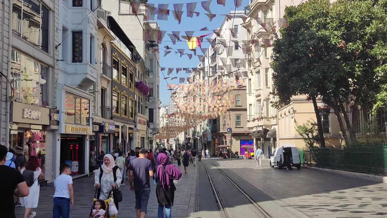 İstiklal大道视频素材