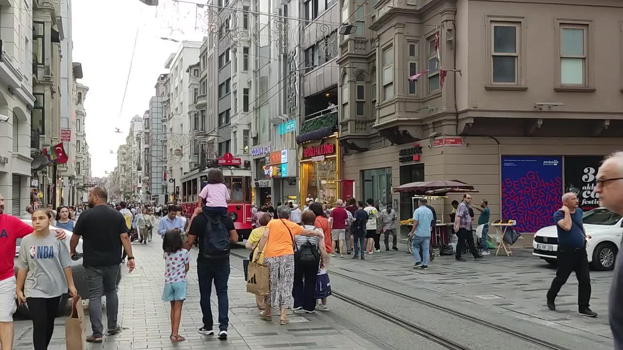 İstiklal大道视频素材