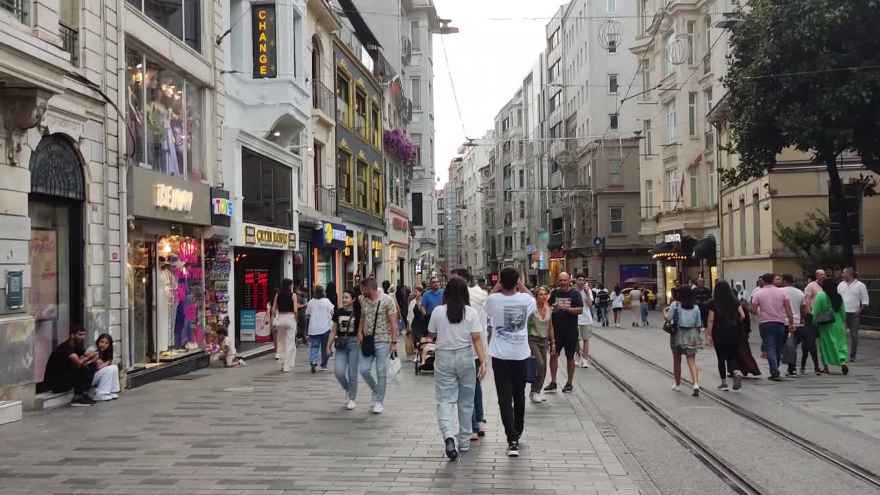 İstiklal大道视频素材