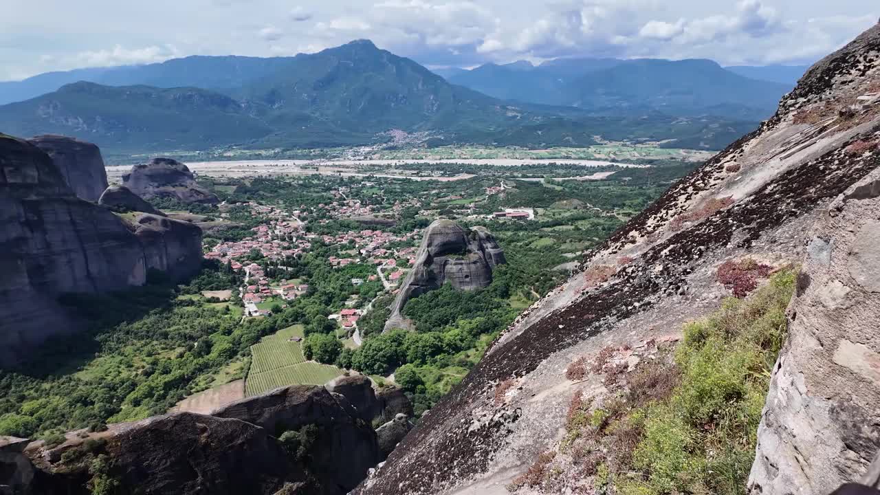 希腊迈泰奥拉修道院全景视频素材