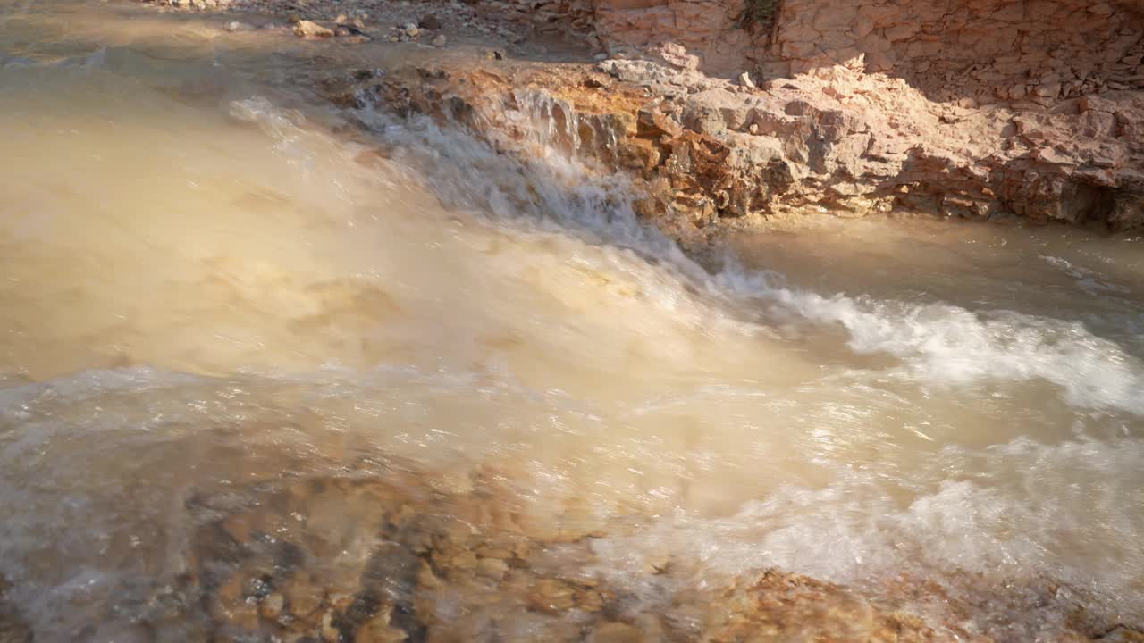 布莱斯峡谷国家公园的风景:帕里亚河视频素材