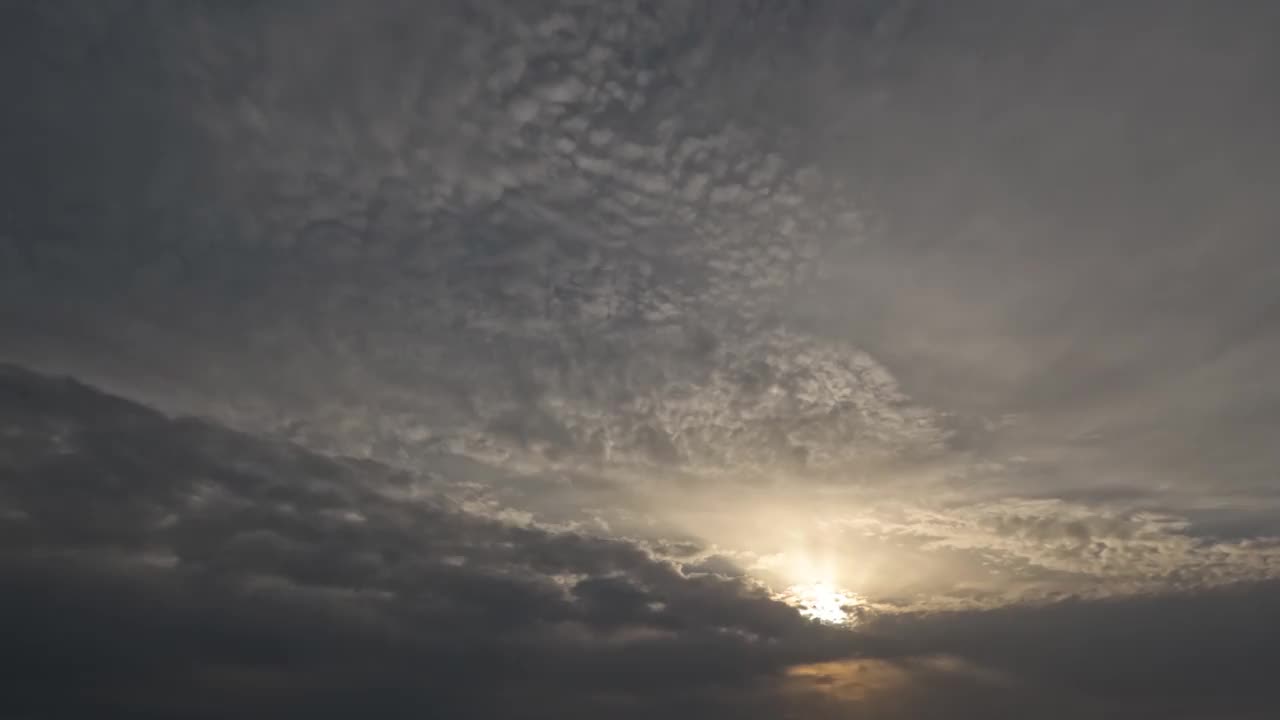 天空时间的美丽的日出云雾云天气预报视频下载